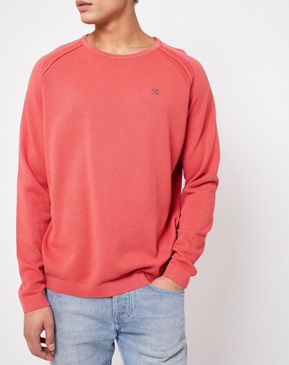 Pull Dahul col rond corail